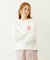 FLOWER DOT PATTERN LOGO WIDE L/S TEE