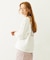 FLOWER DOT PATTERN LOGO WIDE L/S TEE