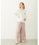 FLOWER DOT PATTERN LOGO WIDE L/S TEE