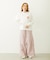 FLOWER DOT PATTERN LOGO WIDE L/S TEE