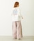 FLOWER DOT PATTERN LOGO WIDE L/S TEE