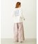 FLOWER DOT PATTERN LOGO WIDE L/S TEE