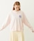 FLOWER DOT PATTERN LOGO WIDE L/S TEE