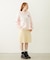 FLOWER DOT PATTERN LOGO WIDE L/S TEE