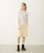 FLOWER DOT PATTERN LOGO WIDE L/S TEE