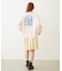 FLOWER DOT PATTERN LOGO WIDE L/S TEE