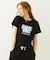 GLITTER HALFTONE LOGO COMPACT S/S TEE