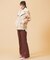 PLAID INVERTED BOX PLEAT PANTS