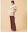 PLAID INVERTED BOX PLEAT PANTS