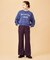 PLAID INVERTED BOX PLEAT PANTS