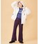 PLAID INVERTED BOX PLEAT PANTS