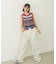 TWO-TYPE STRIPED KNIT VEST
