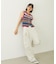 TWO-TYPE STRIPED KNIT VEST