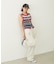 TWO-TYPE STRIPED KNIT VEST