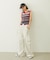 TWO-TYPE STRIPED KNIT VEST