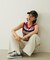TWO-TYPE STRIPED KNIT VEST