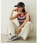 TWO-TYPE STRIPED KNIT VEST