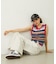 TWO-TYPE STRIPED KNIT VEST