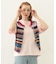 TWO-TYPE STRIPED KNIT VEST