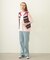 TWO-TYPE STRIPED KNIT VEST