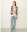 TWO-TYPE STRIPED KNIT VEST