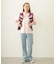 TWO-TYPE STRIPED KNIT VEST