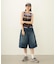 TWO-TYPE STRIPED KNIT VEST