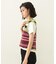 TWO-TYPE STRIPED KNIT VEST