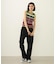 TWO-TYPE STRIPED KNIT VEST