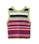 TWO-TYPE STRIPED KNIT VEST