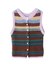 TWO-TYPE STRIPED KNIT VEST