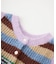 TWO-TYPE STRIPED KNIT VEST