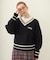 MILKFED. PATCH V-NECK KNIT