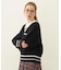 MILKFED. PATCH V-NECK KNIT