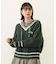 MILKFED. PATCH V-NECK KNIT