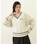 MILKFED. PATCH V-NECK KNIT