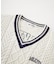 MILKFED. PATCH V-NECK KNIT