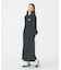 ROUND COLLAR GATHERED DRESS