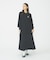ROUND COLLAR GATHERED DRESS