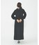 ROUND COLLAR GATHERED DRESS