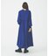ROUND COLLAR GATHERED DRESS