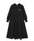 ROUND COLLAR GATHERED DRESS