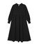 ROUND COLLAR GATHERED DRESS
