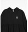 ROUND COLLAR GATHERED DRESS