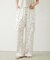 FLORAL PATTERN SATIN CARGO PANTS
