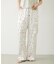 FLORAL PATTERN SATIN CARGO PANTS