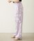 FLORAL PATTERN SATIN CARGO PANTS