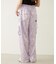 FLORAL PATTERN SATIN CARGO PANTS