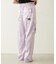 FLORAL PATTERN SATIN CARGO PANTS