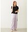 FLORAL PATTERN SATIN CARGO PANTS